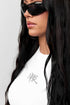 GRAFFITI BABY TEE WHITE